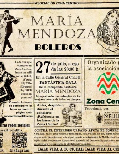 Cartel María Mendoza 2023