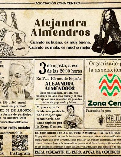 Cartel Alejandra Almendros 2023