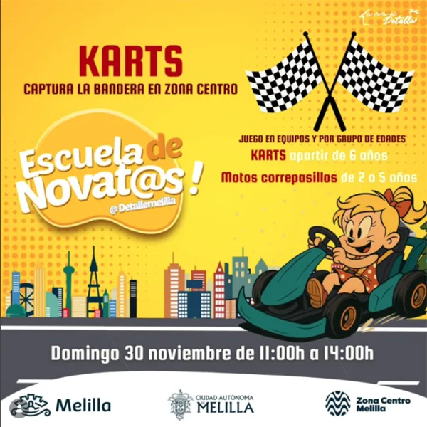 Karts: captura la bandera en la Zona Centro